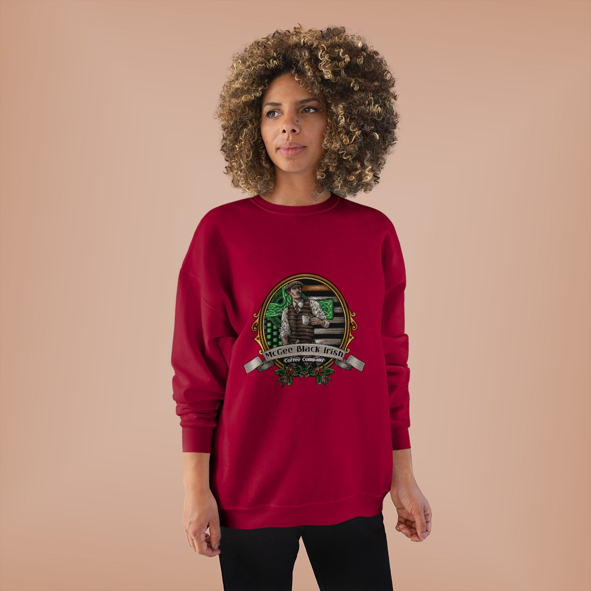 McGee Black Irish Classic Logo Unisex EcoSmart® Crewneck Sweatshirt