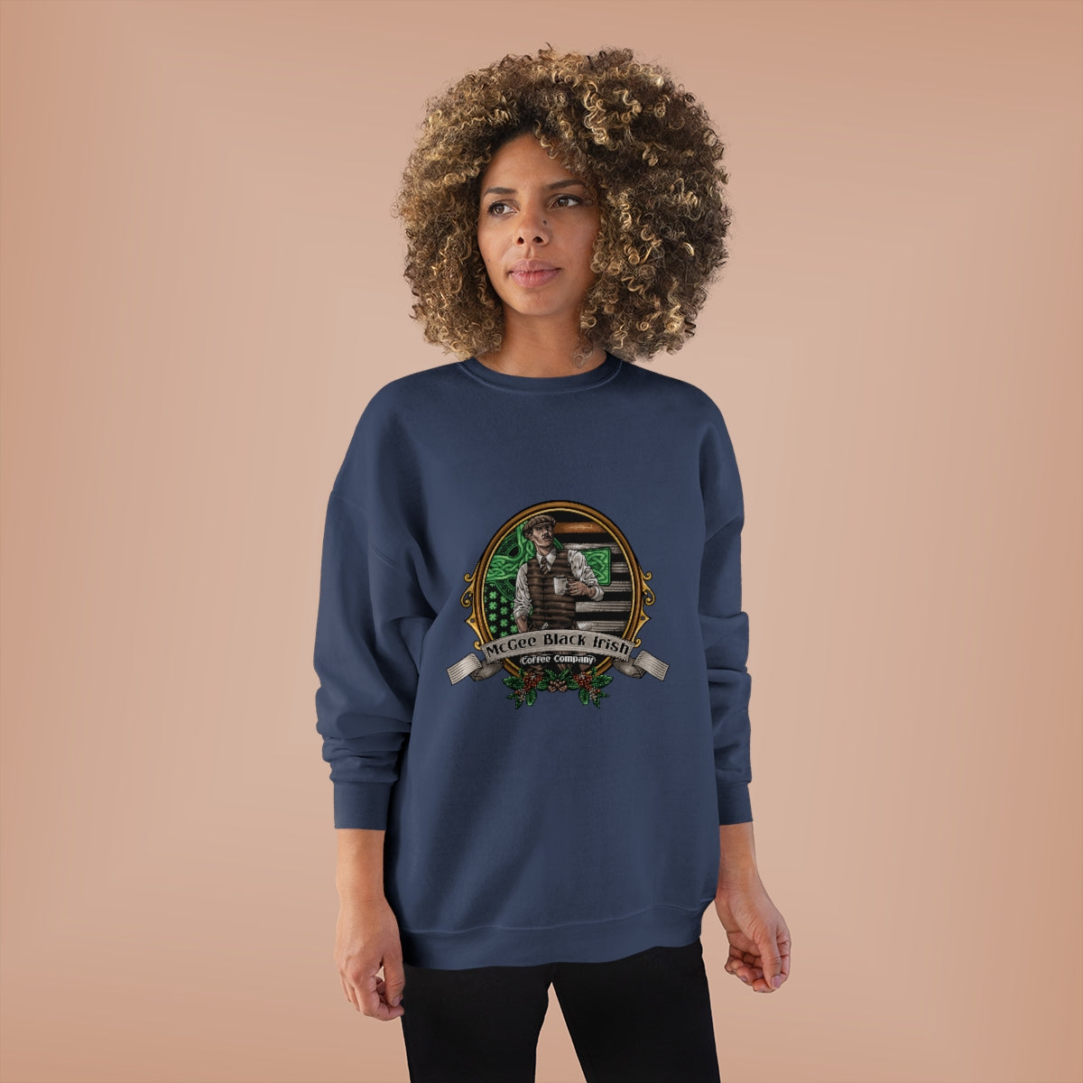 McGee Black Irish Classic Logo Unisex EcoSmart® Crewneck Sweatshirt
