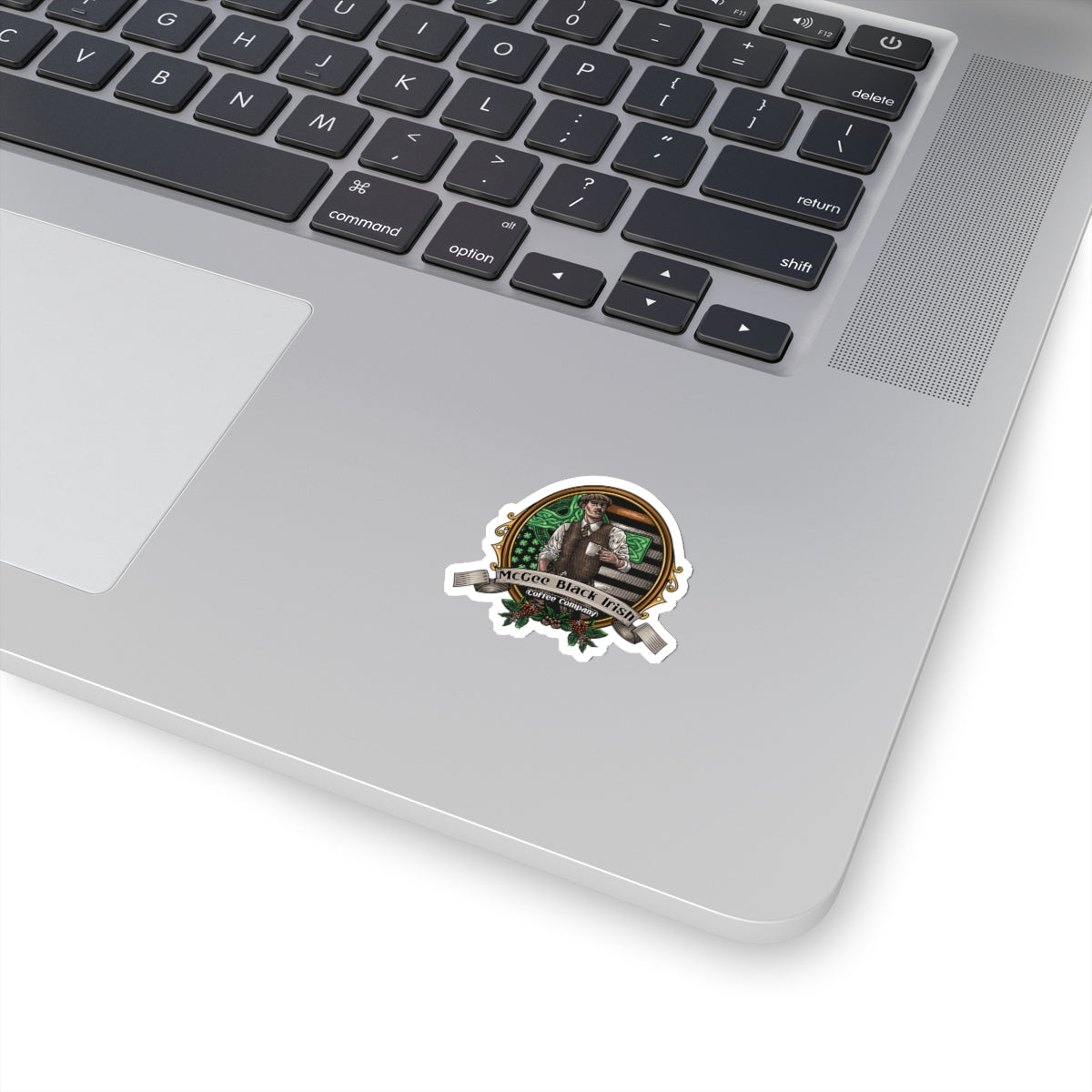 McGee Black Irish Coffee Kiss-Cut Stickers