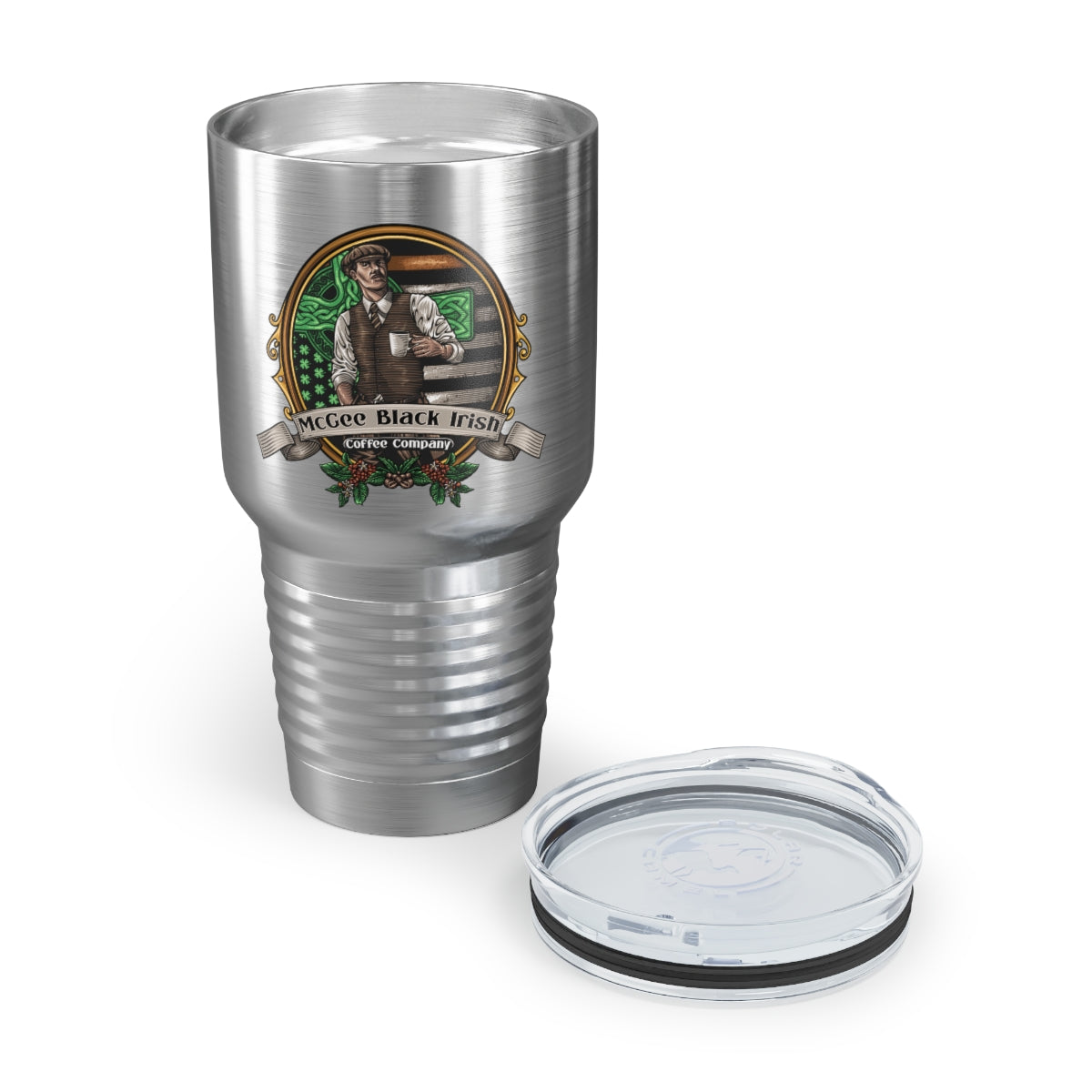 McGee Black Irish Coffee Branded Ringneck Tumbler, 30oz