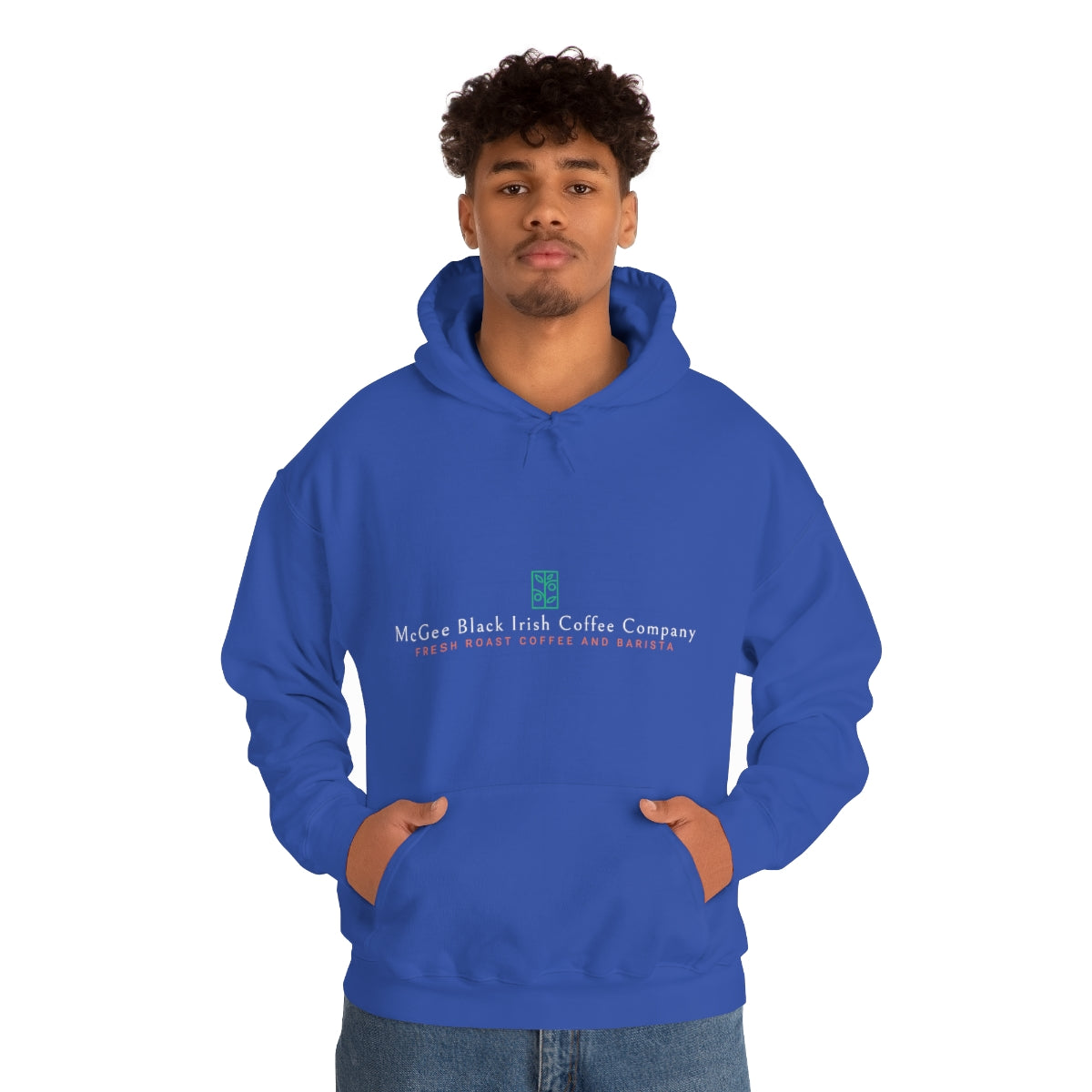 McGee Black Irish Front and Back Print Unisex Heavy Blend™ Hooded Sweatshirt
