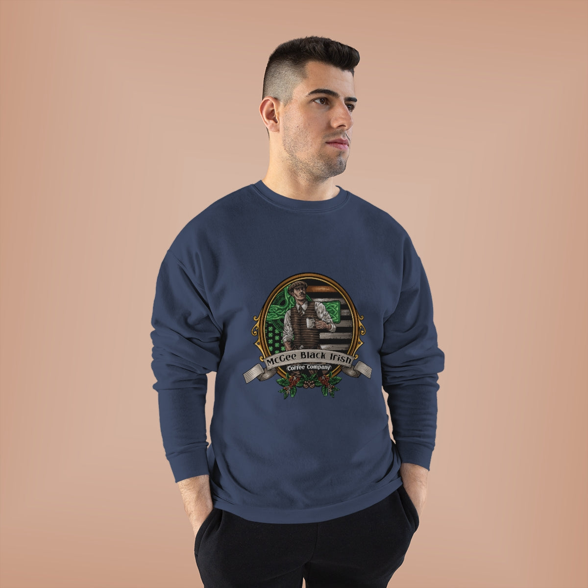 McGee Black Irish Classic Logo Unisex EcoSmart® Crewneck Sweatshirt