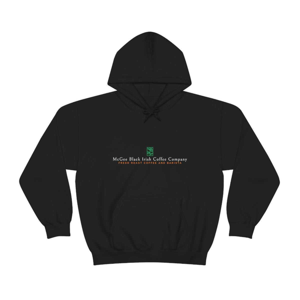 McGee Black Irish Front and Back Print Unisex Heavy Blend™ Hooded Sweatshirt