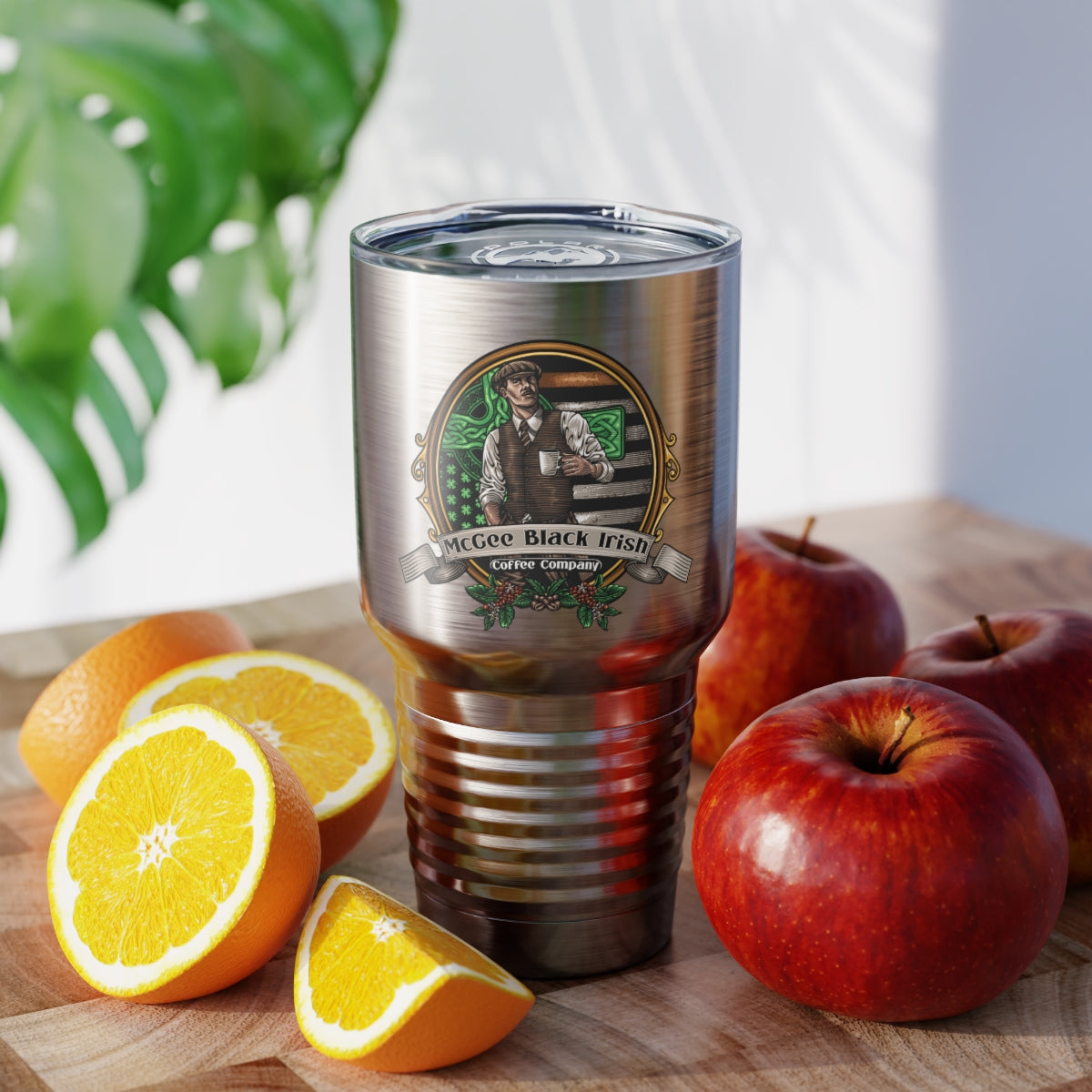 McGee Black Irish Coffee Branded Ringneck Tumbler, 30oz