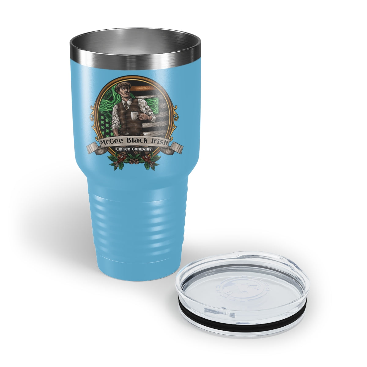 McGee Black Irish Coffee Branded Ringneck Tumbler, 30oz