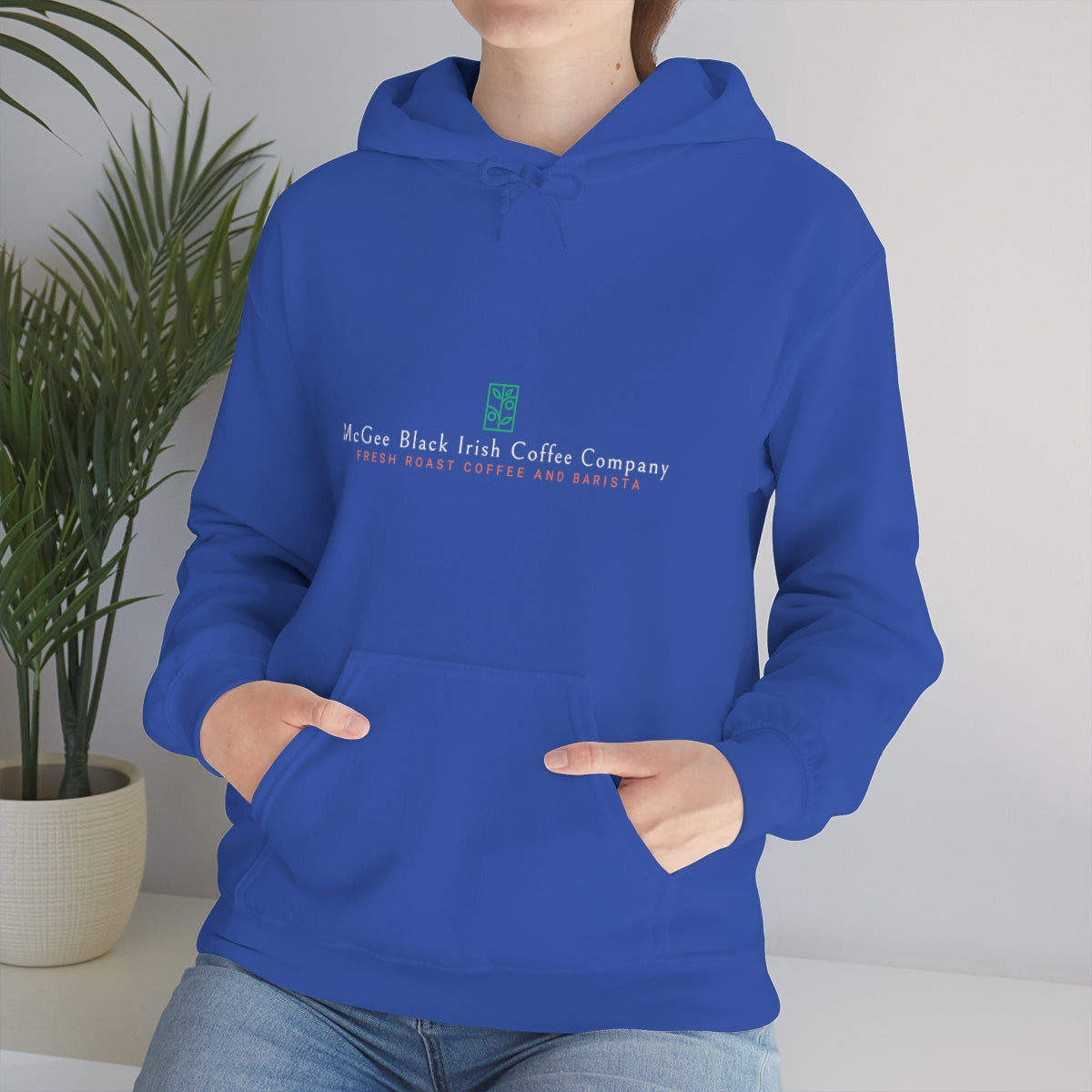 McGee Black Irish Front and Back Print Unisex Heavy Blend™ Hooded Sweatshirt