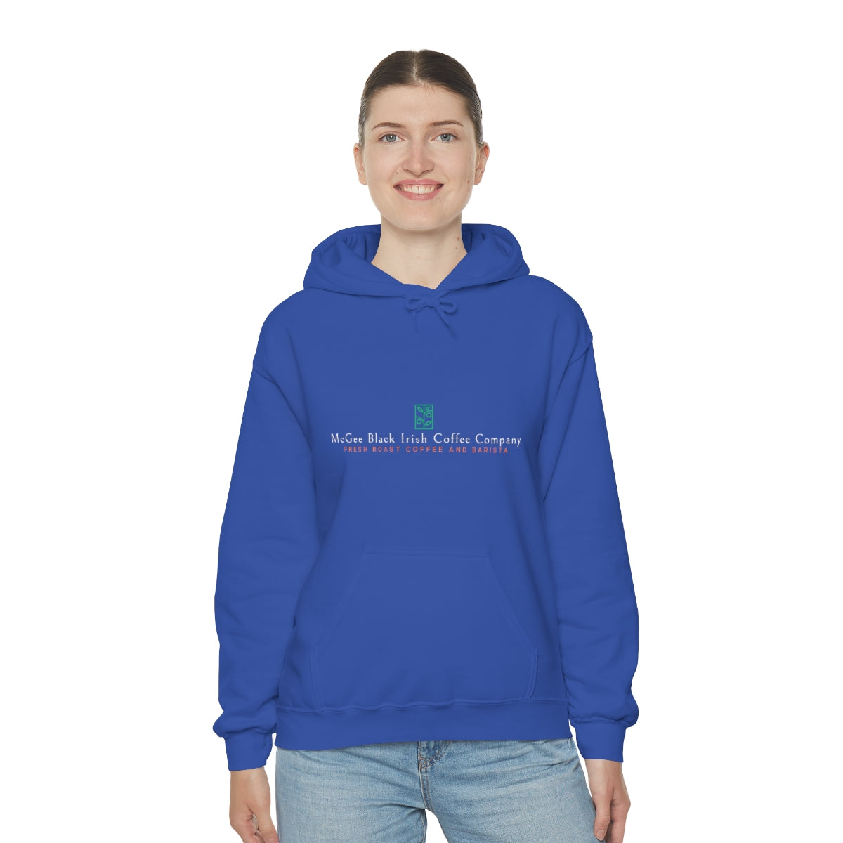 McGee Black Irish Front and Back Print Unisex Heavy Blend™ Hooded Sweatshirt
