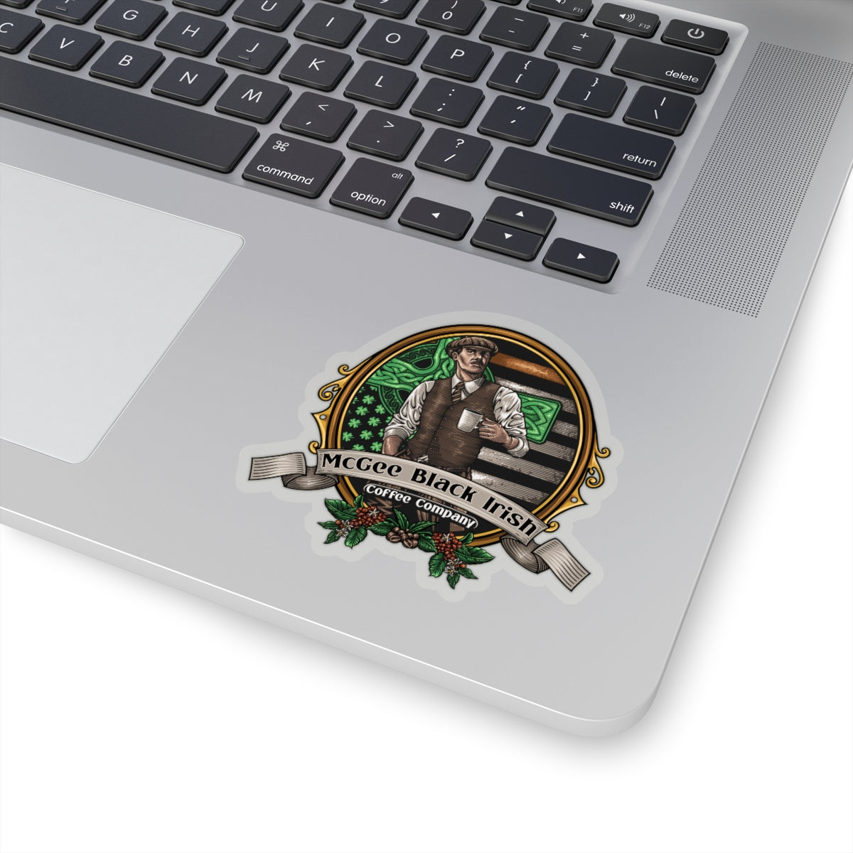 McGee Black Irish Coffee Kiss-Cut Stickers