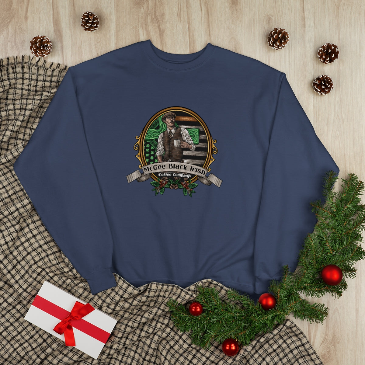 McGee Black Irish Classic Logo Unisex EcoSmart® Crewneck Sweatshirt