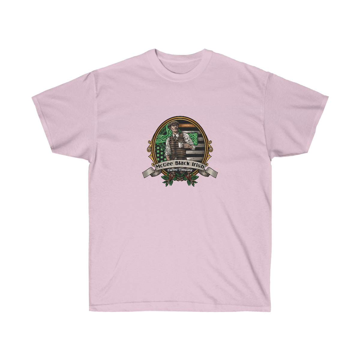 The Original McGee Black Irish Logo Unisex Ultra Cotton Tee