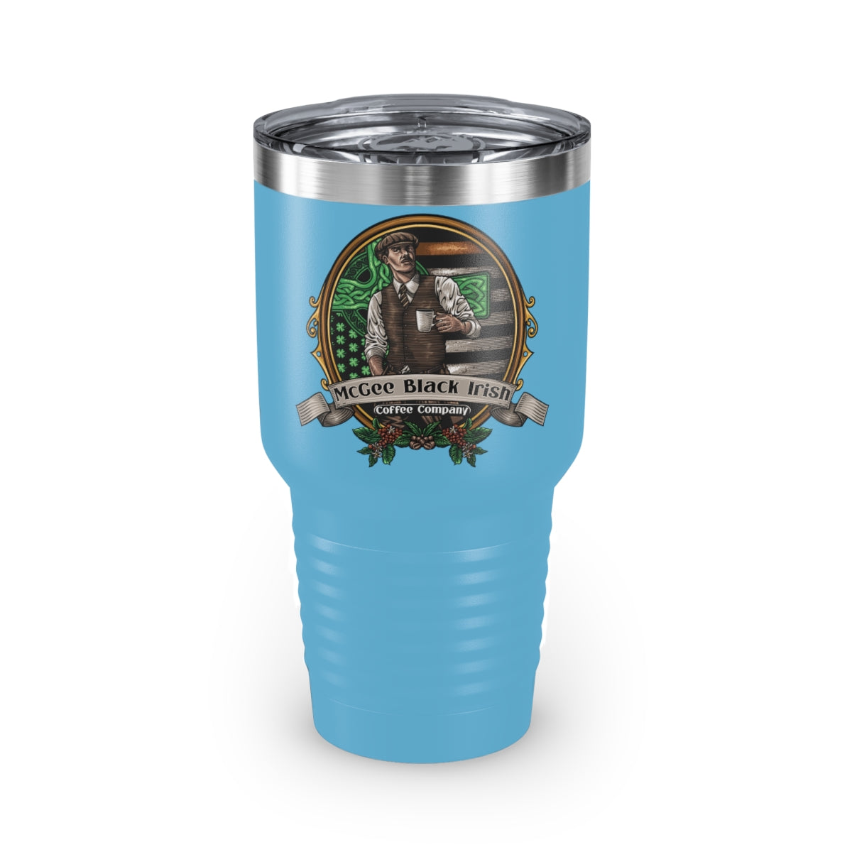 McGee Black Irish Coffee Branded Ringneck Tumbler, 30oz