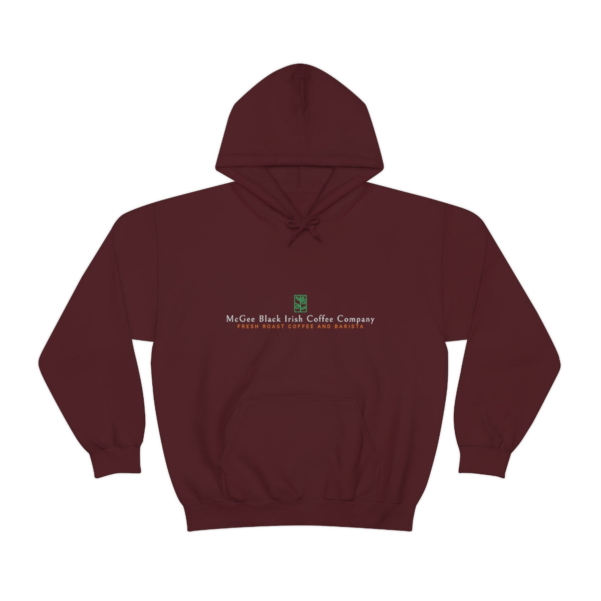 McGee Black Irish Front and Back Print Unisex Heavy Blend™ Hooded Sweatshirt