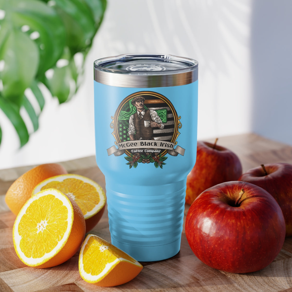 McGee Black Irish Coffee Branded Ringneck Tumbler, 30oz
