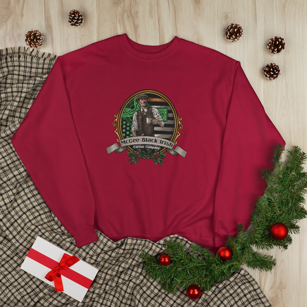 McGee Black Irish Classic Logo Unisex EcoSmart® Crewneck Sweatshirt