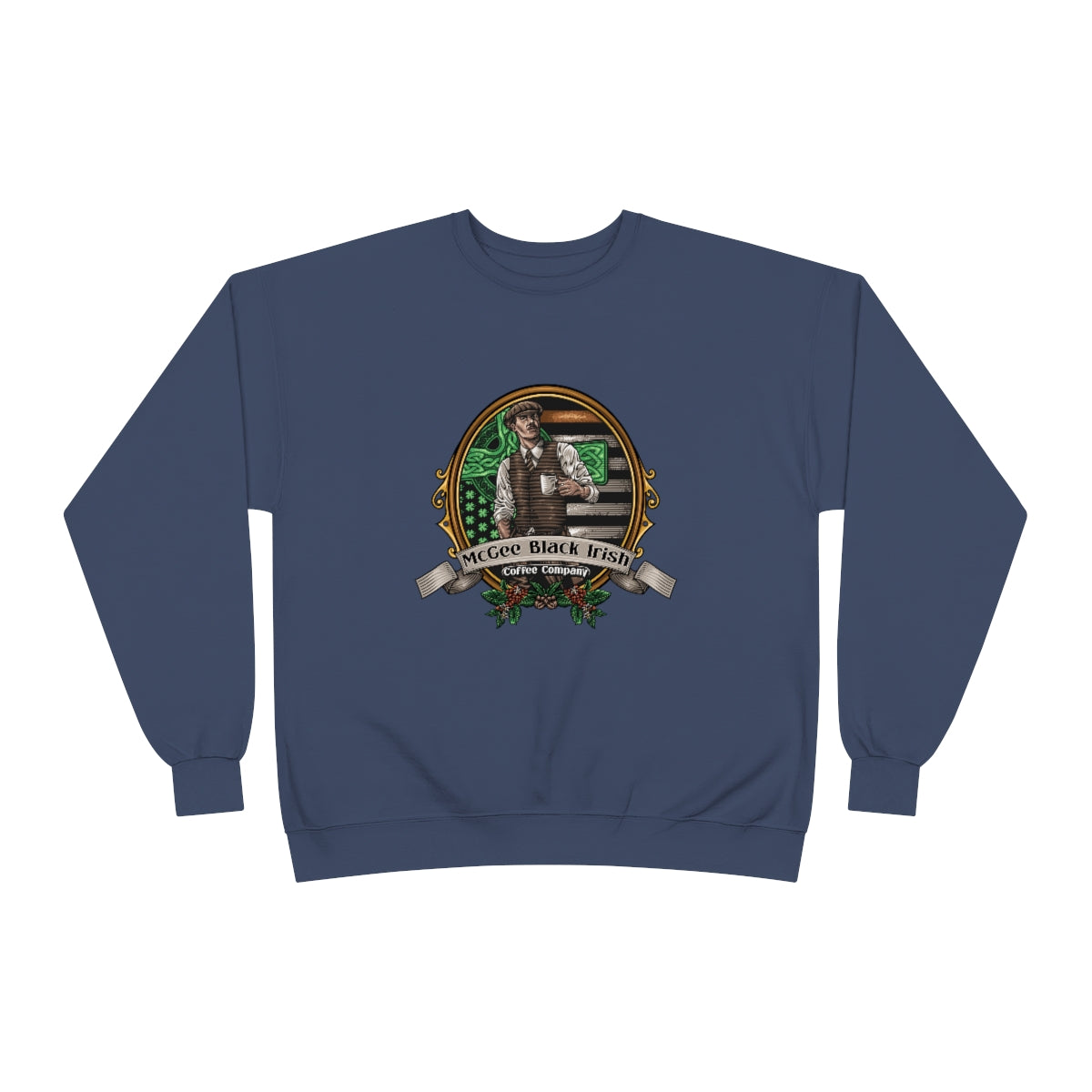 McGee Black Irish Classic Logo Unisex EcoSmart® Crewneck Sweatshirt