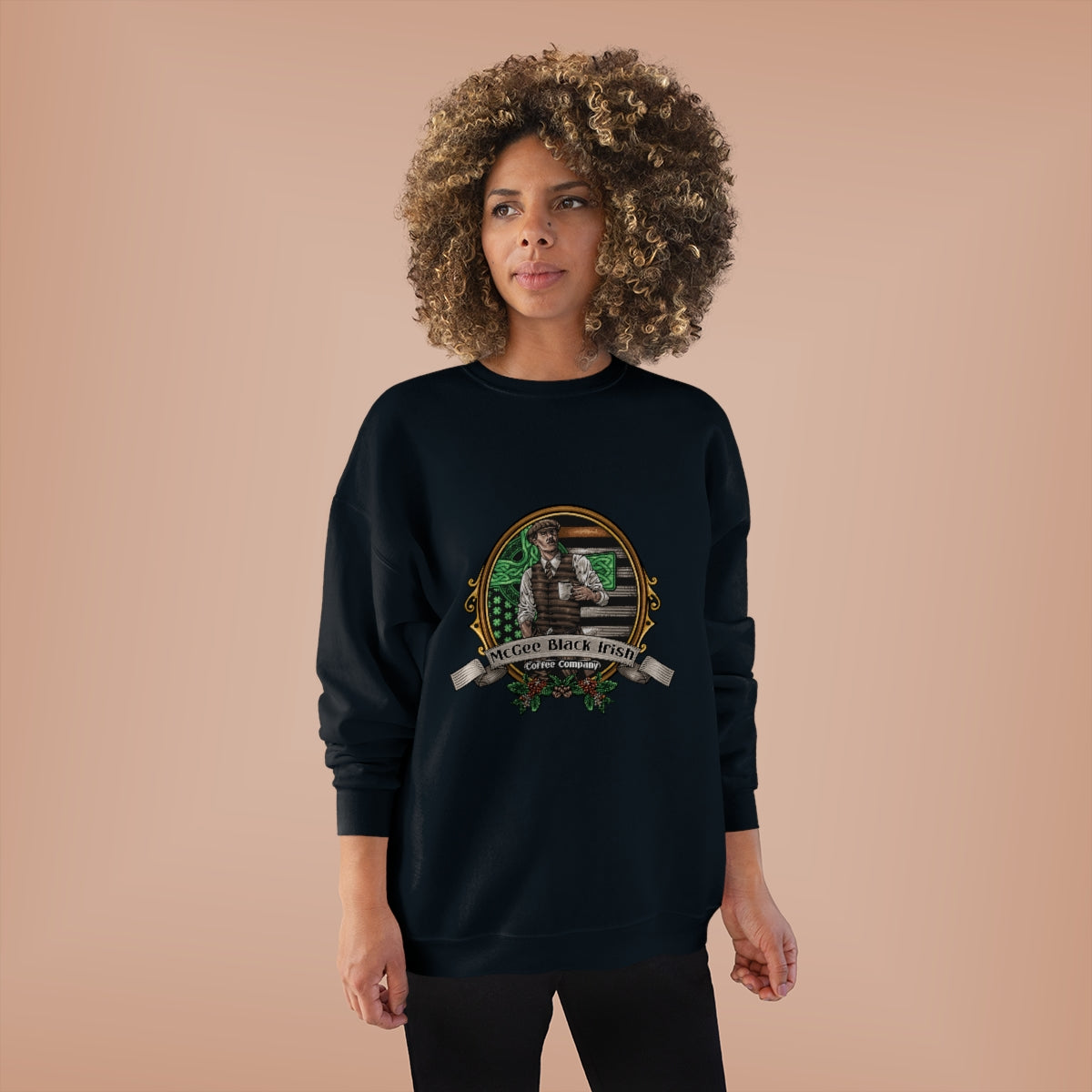 McGee Black Irish Classic Logo Unisex EcoSmart® Crewneck Sweatshirt