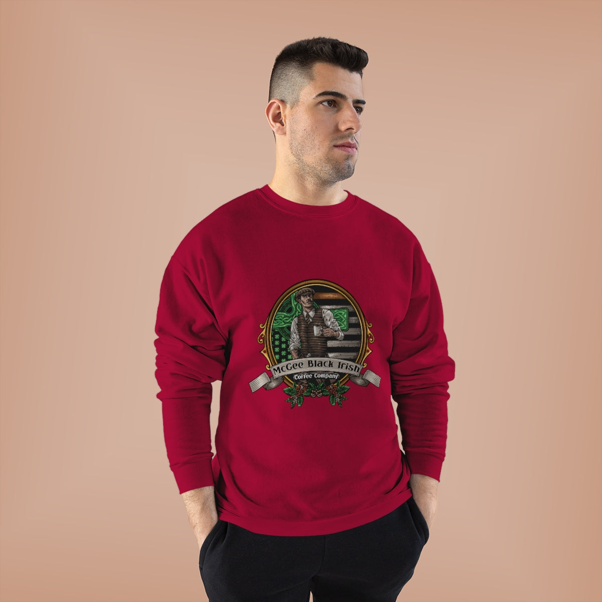 McGee Black Irish Classic Logo Unisex EcoSmart® Crewneck Sweatshirt