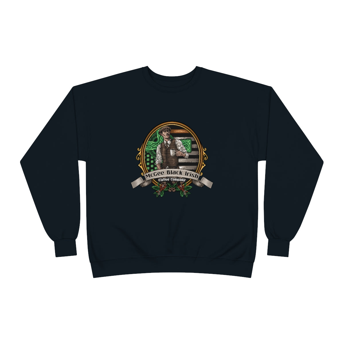 McGee Black Irish Classic Logo Unisex EcoSmart® Crewneck Sweatshirt