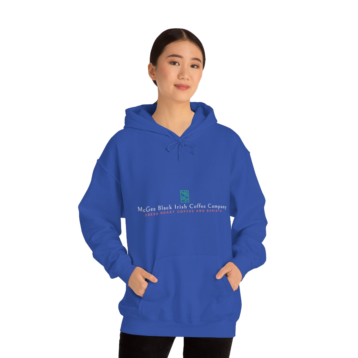 McGee Black Irish Front and Back Print Unisex Heavy Blend™ Hooded Sweatshirt