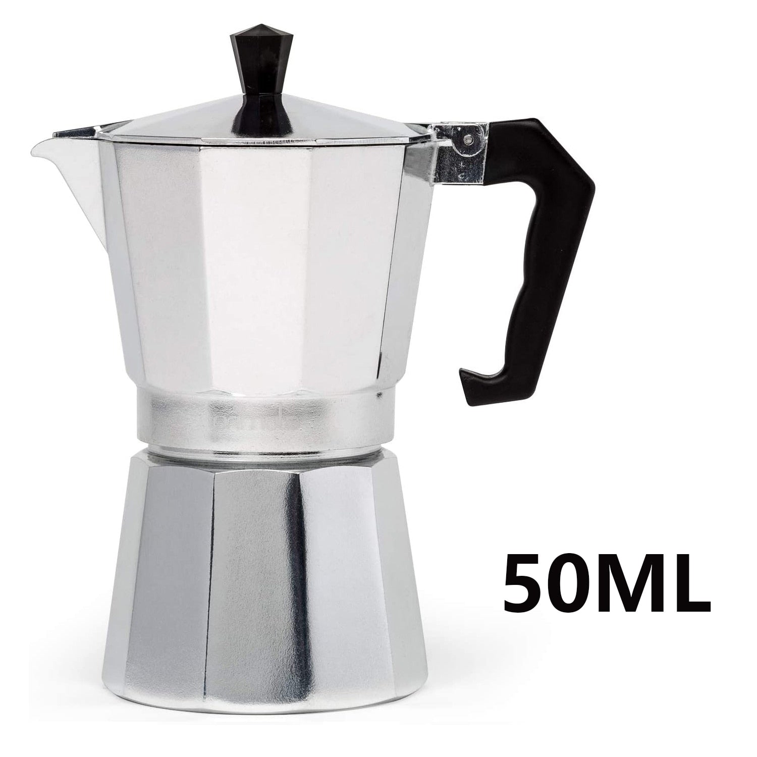 Aluminum Mocha Coffee Pot Rapid Stovetop 50-600ML Coffee Brewer