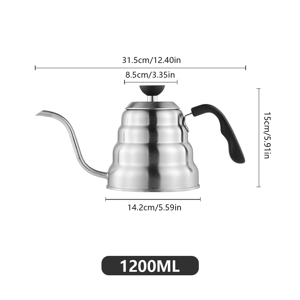 McGee Black Irish Coffee Gooseneck Kettle Pour Over Coffee Drip, 1.2L –  McGee Black Irish Coffee Company