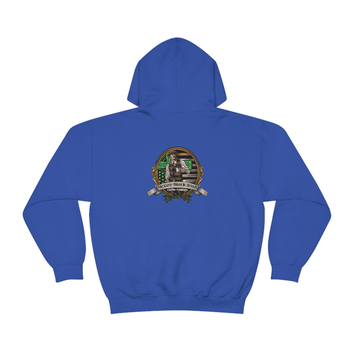 McGee Black Irish Front and Back Print Unisex Heavy Blend™ Hooded Sweatshirt